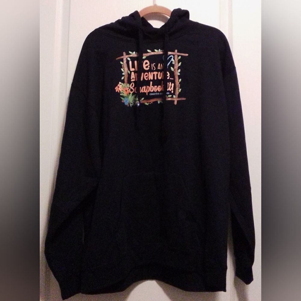 Life is an Adventure Scrapbook” Graphic Hoodie - XL